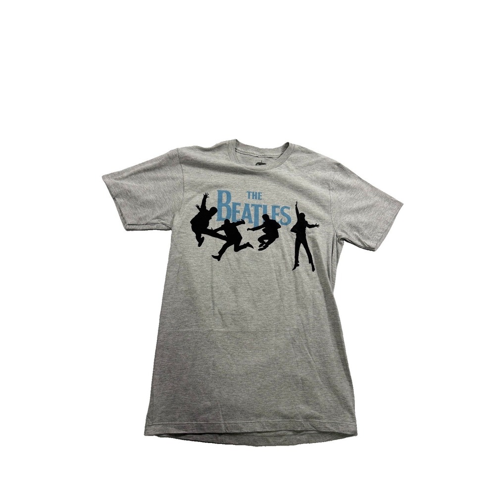 The Beatles Band Tour Tee Shirt Apple Corp Y2K 2015 Grey Classic Women's Small